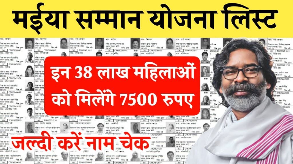 Maiya Samman Yojana 38 Lakh Female Approval List